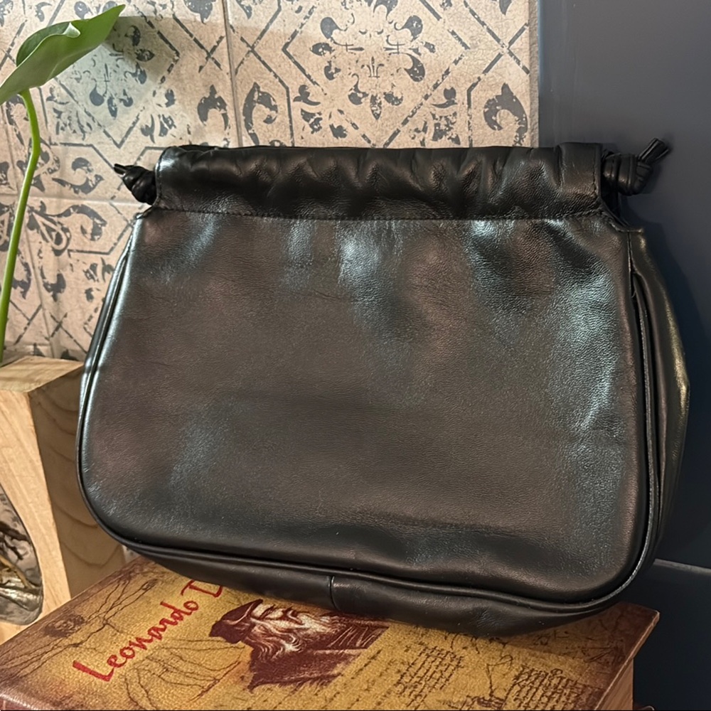 Club Monaco Black Toiletry Bag Sleek Design.